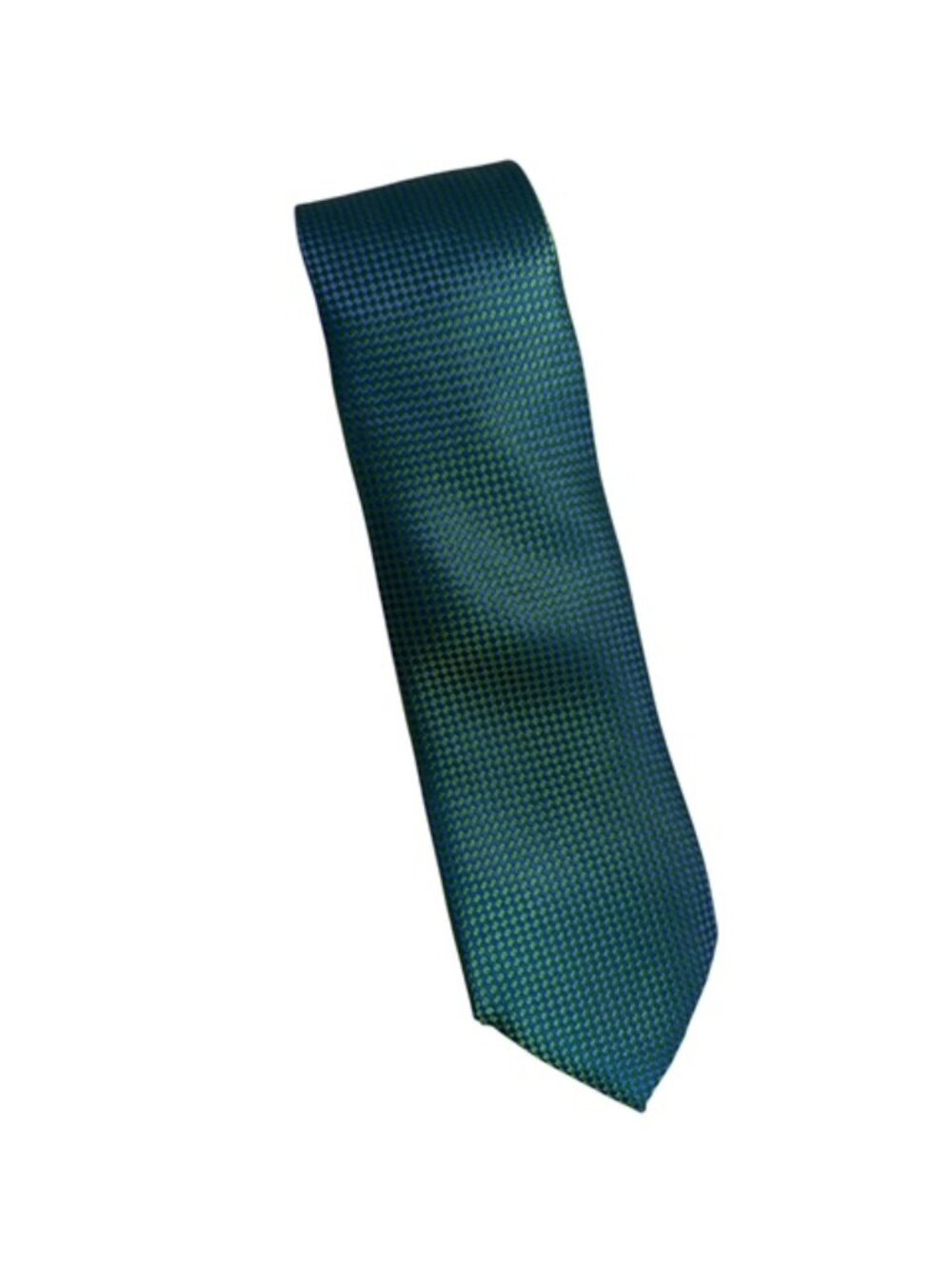 Ted Baker London 100% Silk Geometric Blue Green Square 3.25" Necktie
